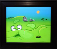 Josef Velčovský - Jaro na golfu - originál